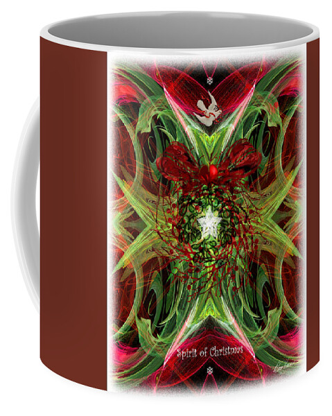 Angel Coffee Mug featuring the digital art The Spirit of Christmas by Diana Haronis