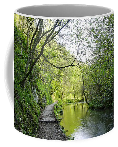 Dovedale Coffee Mug featuring the photograph The Splendour of Dove Valley by Rod Johnson