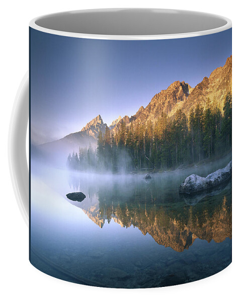 00174969 Coffee Mug featuring the photograph The Teton Range At String Lake Grand by Tim Fitzharris