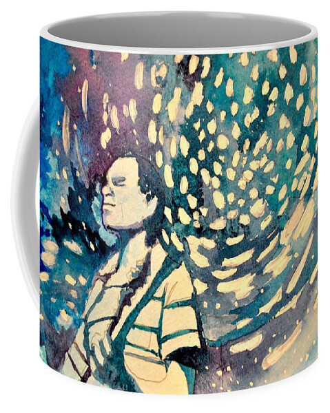 Umphrey's Mcgee Coffee Mug featuring the painting The Um Swirl by Patricia Arroyo