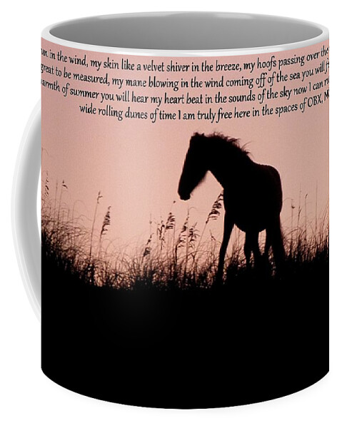 Wild Coffee Mug featuring the photograph The words of a Wild Filly by Kim Galluzzo Wozniak