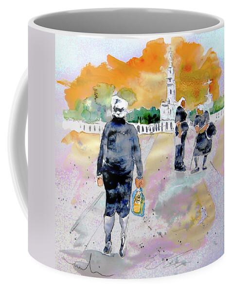 Portugal Coffee Mug featuring the painting Together Old in Portugal 03 by Miki De Goodaboom