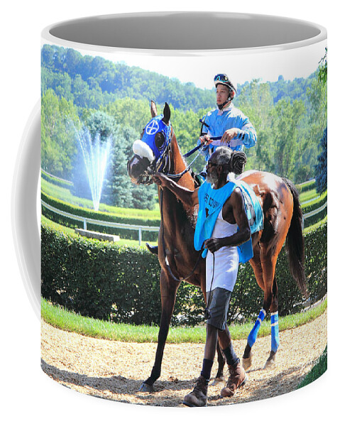  Coffee Mug featuring the photograph 'Trio of Horse Power' by PJQandFriends Photography