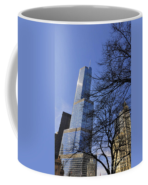 Trump Tower Coffee Mug featuring the photograph Trough the branches by Dejan Jovanovic