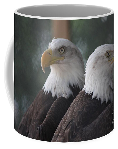 Eagles Coffee Mug featuring the photograph Twins by Veronica Batterson