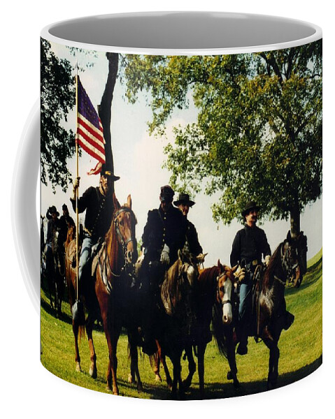 Civil War Coffee Mug featuring the photograph Union Men by Stacy C Bottoms