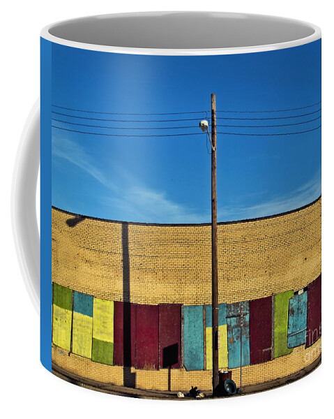 Rainbow Coffee Mug featuring the photograph Urban Rainbow by Terry Doyle