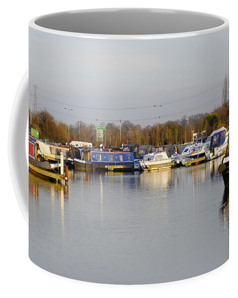 Staffordshire Coffee Mug featuring the photograph Various Boats at Barton Marina by Rod Johnson