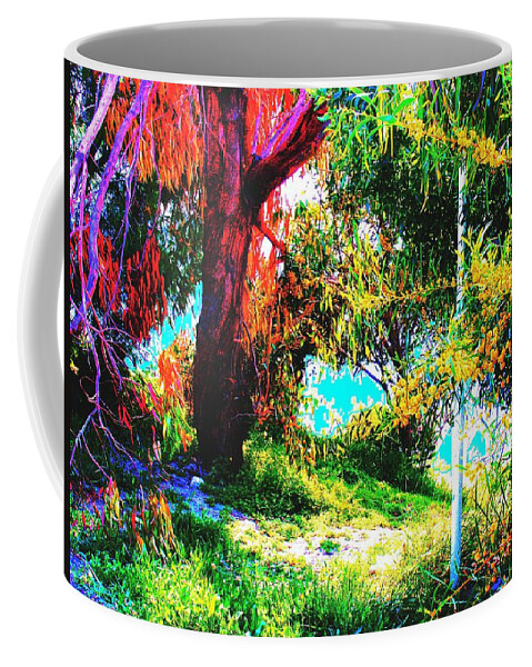 Landscape Coffee Mug featuring the photograph View of Sea - Larnaca Cyprus by Anita Dale Livaditis