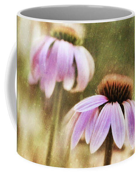 Flora Coffee Mug featuring the photograph Vintage Echinacea by Elaine Manley