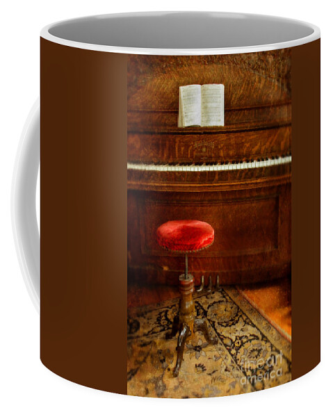 Piano Coffee Mug featuring the photograph Vintage Piano by Jill Battaglia