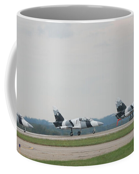 Heavy Metal Jet Team Coffee Mug featuring the photograph Waiting for Clearence by Susan Stevens Crosby