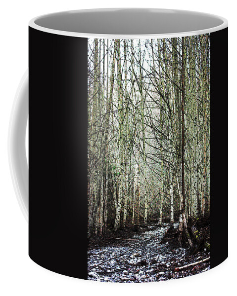 Forest Coffee Mug featuring the photograph Walk Along the Dungeness by Marie Jamieson