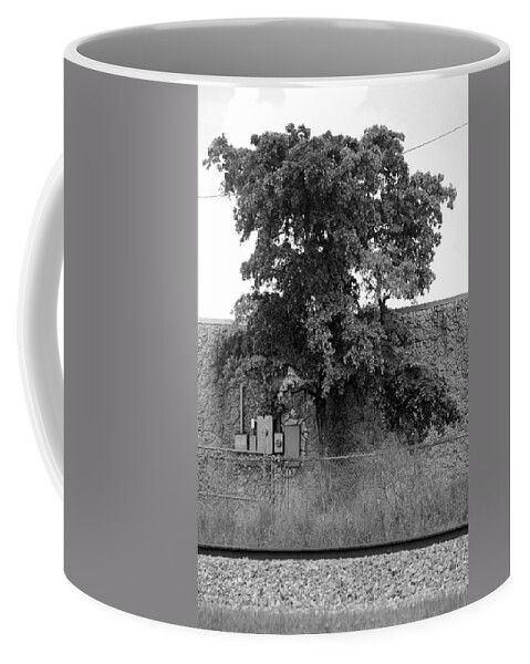 Grass Coffee Mug featuring the photograph Wall Tree by Rob Hans