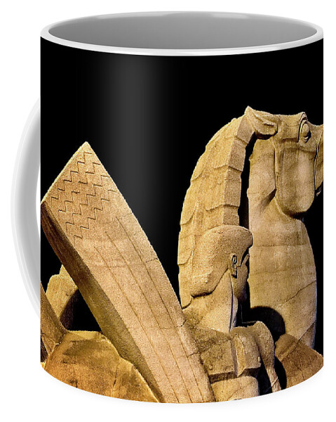 Endre Coffee Mug featuring the photograph War Horse by Endre Balogh