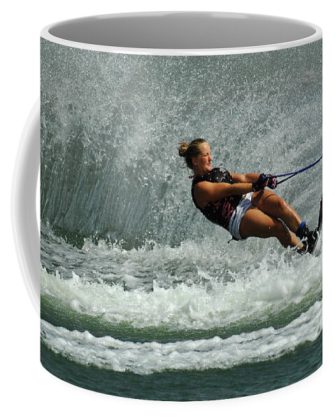 Water Skiing Coffee Mug featuring the photograph Water Skiing Magic Of Water 2 by Bob Christopher