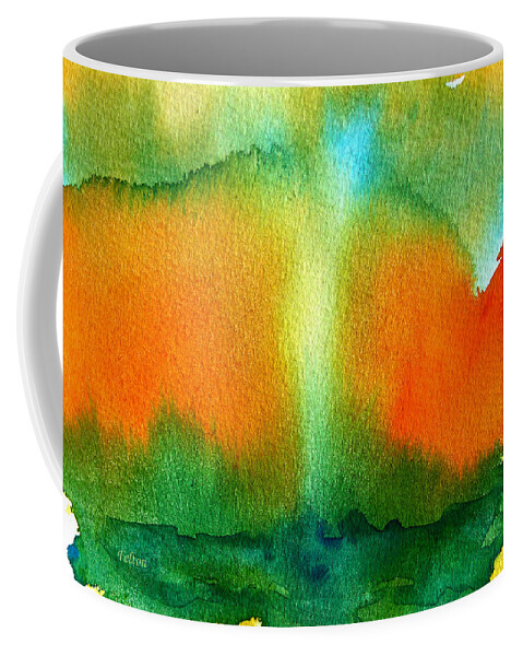 Art Coffee Mug featuring the painting Watercolor Waterspout by Julianne Felton