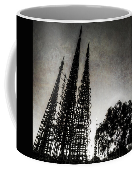 Watts Coffee Mug featuring the photograph Watts Towers by Natasha Bishop