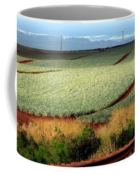 Landscapes Coffee Mug featuring the photograph Waves of Pineapple by Karen Wiles