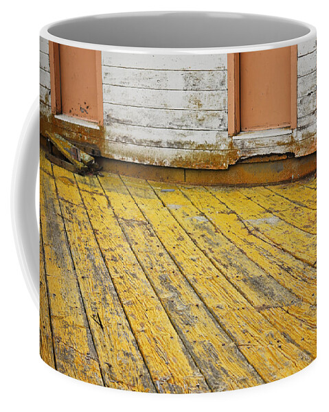 Weathered Building Coffee Mug featuring the photograph Weathered Monterey Building by Shane Kelly