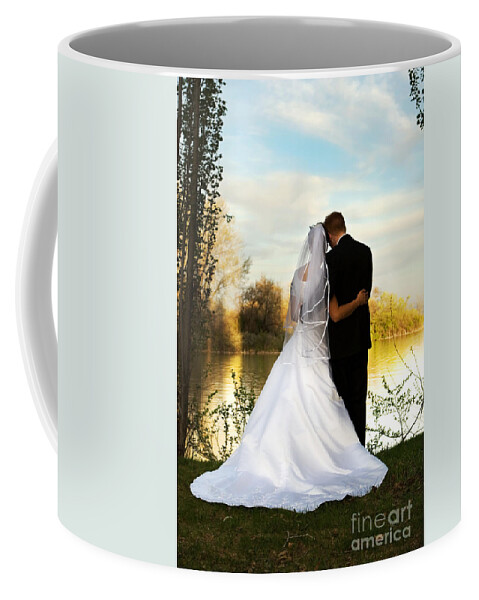 Love Coffee Mug featuring the photograph Wedding Couple by Cindy Singleton