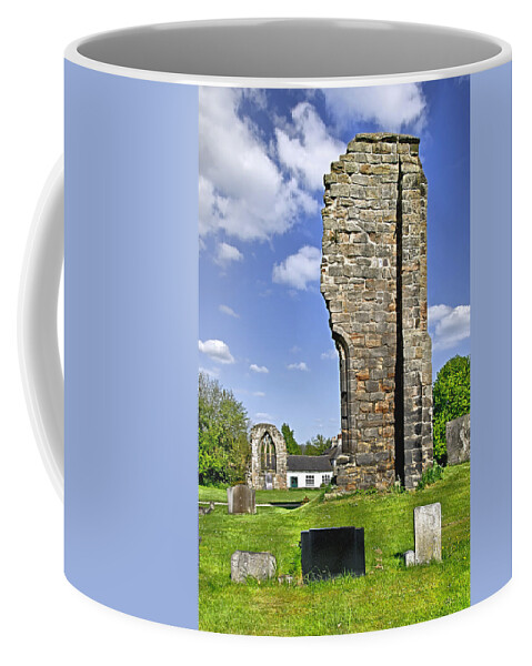 Ticknall Coffee Mug featuring the photograph West Wall Remains - Ticknall Old Church by Rod Johnson