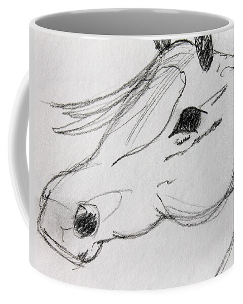 Pencil Sketch Coffee Mug featuring the photograph Whispy by Pamela Walrath