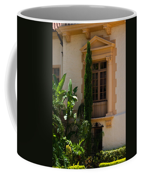 Biltmore Coffee Mug featuring the photograph Window at the Biltmore by Ed Gleichman
