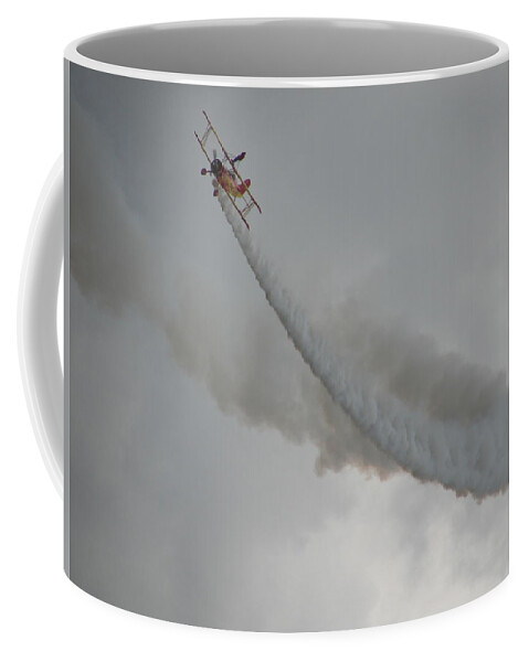 Bi Plane Coffee Mug featuring the photograph Wing Walker by Randy J Heath