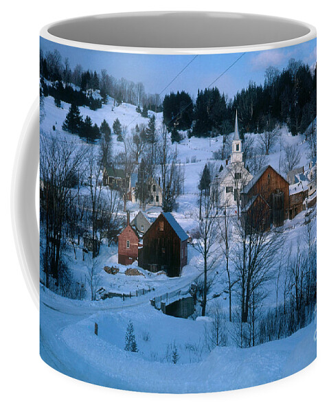 Vermont Coffee Mug featuring the photograph Winter Countryside by Photo Researchers