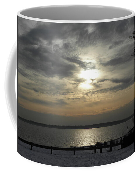 Winter Coffee Mug featuring the photograph winter sunset in Rhode Island by Kim Galluzzo Wozniak