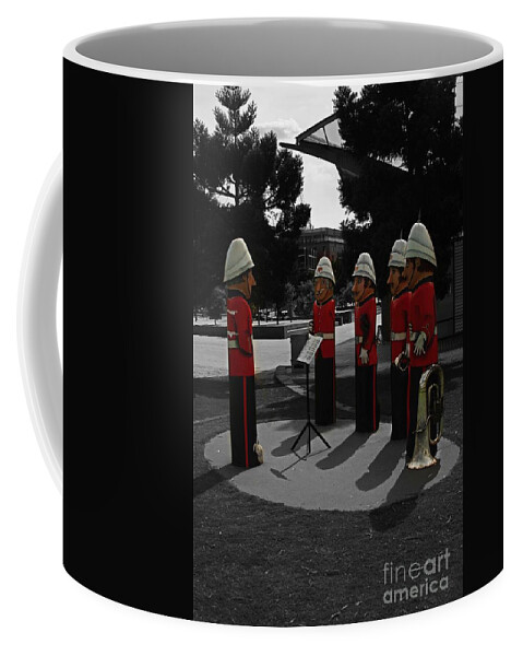 Bandsmen Coffee Mug featuring the photograph Wooden Bandsmen by Blair Stuart