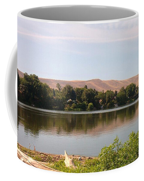 Yakima River Coffee Mug featuring the photograph Yakima River by Charles Robinson