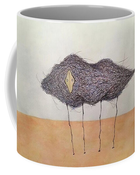 Keisuke Hara Coffee Mug featuring the drawing 20190629 by Keisuke Hara