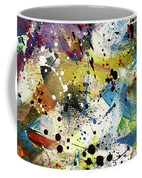 Abstract Coffee Mug featuring the painting ' All at Once ' by Michael Lang