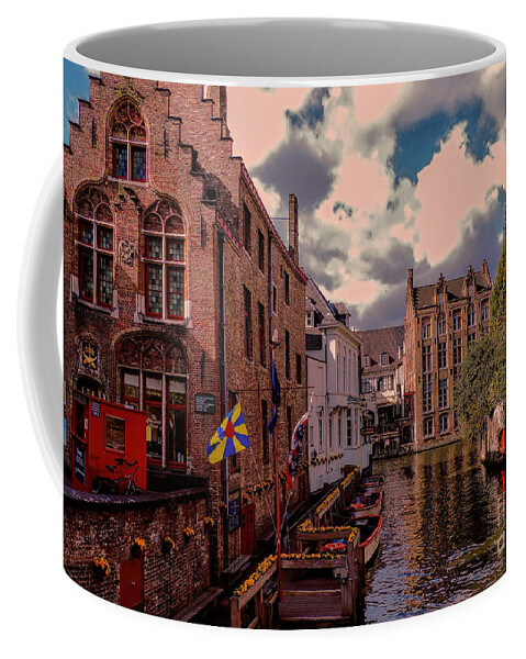 Belgium Coffee Mug featuring the photograph Brugge Belgium by Mim White