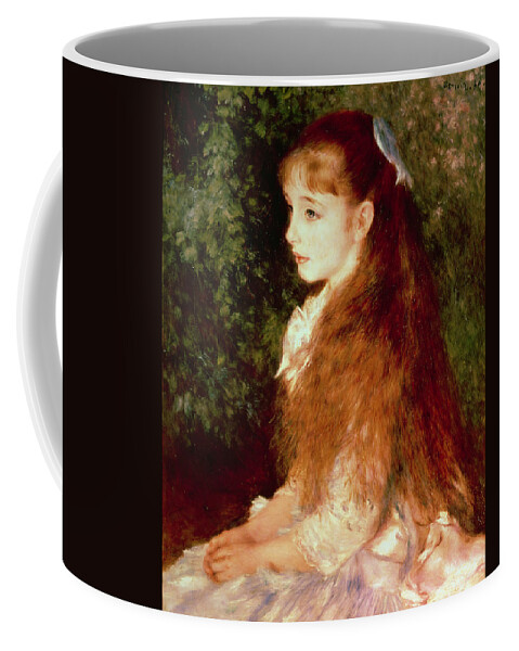 Impressionist; Girl; Young; Sister; Anvers Coffee Mug featuring the painting Portrait of Mademoiselle Irene Cahen d'Anvers by Pierre Auguste Renoir