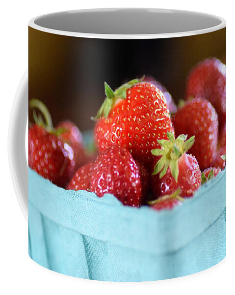 Strawberries Coffee Mug featuring the photograph Sweet Summertime by Judy Salcedo