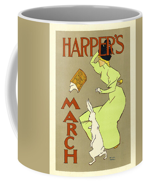Harpers March Coffee Mug featuring the painting Harpers March by Edward Penfield