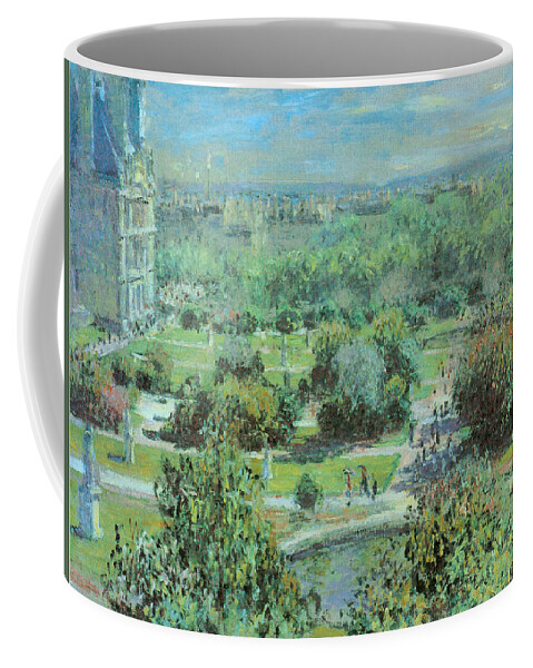 Tuileries Gardens Coffee Mug featuring the painting Tuileries Gardens by Claude Monet