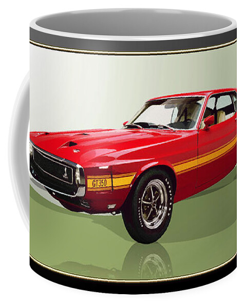 Wheels Of Fortune By Serge Averbukh Coffee Mug featuring the photograph 1969 Shelby v8 GT350 by Serge Averbukh