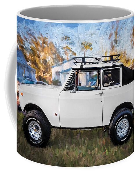 1973 International Coffee Mug featuring the photograph 1973 International Scout II Painted by Rich Franco