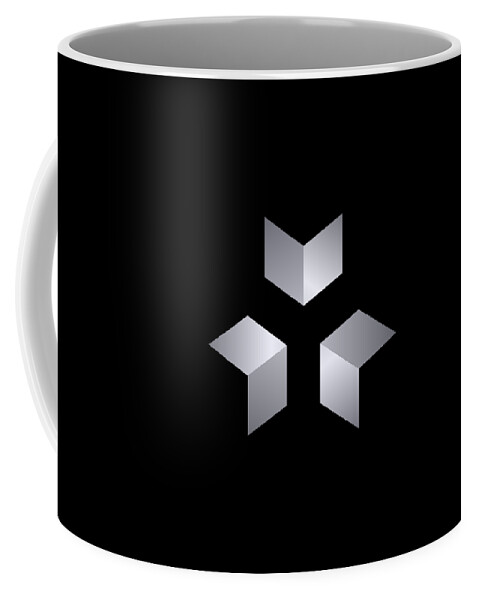 Pattern Coffee Mug featuring the digital art 3 Cubes by Pelo Blanco Photo