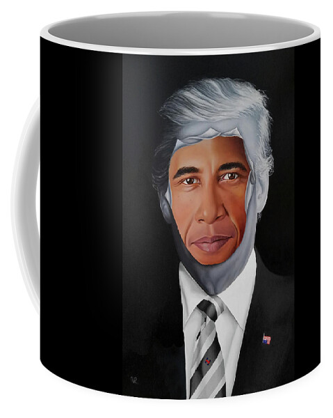 President Coffee Mug featuring the painting 45's Obsession by Vic Ritchey