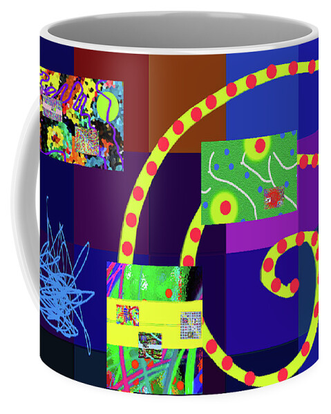 Walter Paul Bebirian Coffee Mug featuring the digital art 7-18-2015dabcdefghijklmnopqrtuvwxyzabcde #1 by Walter Paul Bebirian