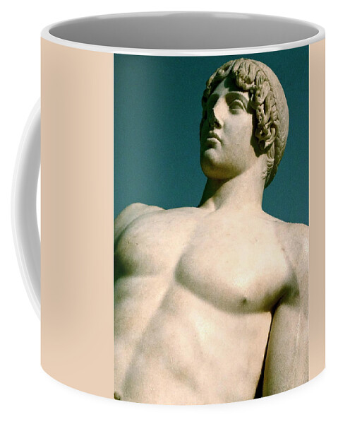 Greek Sculpture Coffee Mug featuring the photograph A Hero's Life #1 by Ira Shander