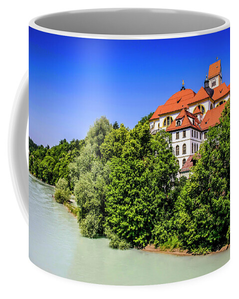 River Coffee Mug featuring the photograph Abbey of St. Mang in Fussen Germany #1 by Chris Smith