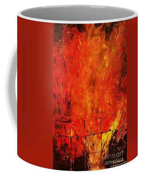 Acrylics Coffee Mug featuring the painting Acrylics #1 by Laara WilliamSen