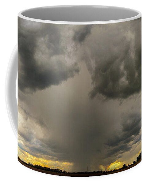 Nebraskasc Coffee Mug featuring the photograph Afternoon Nebraska Thunderstorms #2 by NebraskaSC