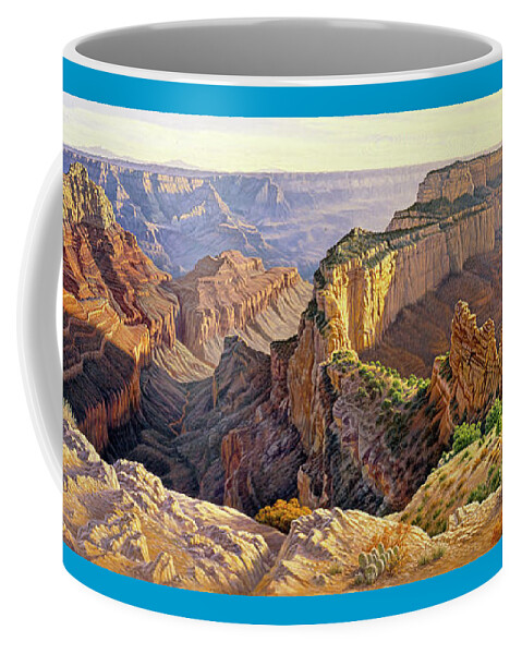 Grand Canyon Coffee Mug featuring the painting Afternoon-North Rim #1 by Paul Krapf